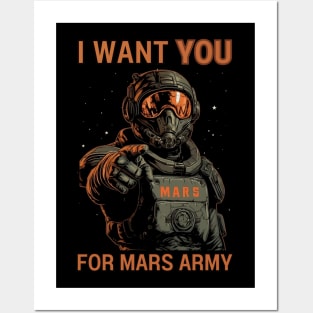 I Want You For Mars Army - Mars Marine - Sci Fi Posters and Art